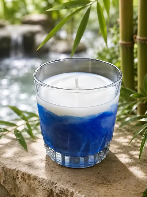 Vela Brisa de Bambu em composição verde e luminosa